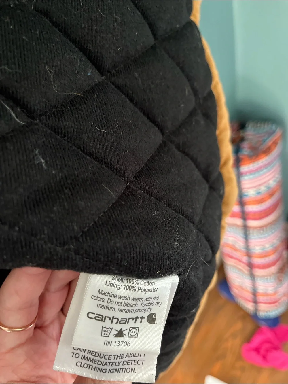 Boy/girls’ size 7/8 Carhartt Brown Hooded Work Jacket